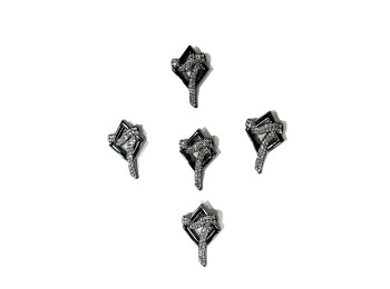 Black Color Designer Brooches - with back pin