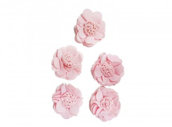 Baby Pink Color Artificial Fabric Flowers