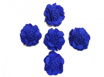 Royal Blue Color Artificial Fabric Flowers