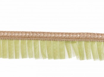 Light Green color Fancy Frill Lace FNLC0010F