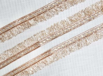 Rose Gold Fringes Lace Trim Kiran Crush Lace Frill Lace for dupattas