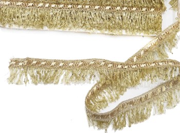 Yellowish Golden Sequins Work Fringes/Kiran/Frill Laces for dupattas, suits etc.