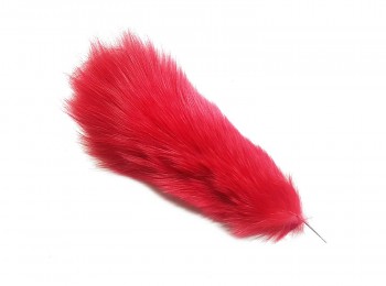 Red color soft feather for craft material, hair pins etc.