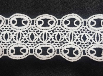 White Light Shade Dyeable GPO Lace