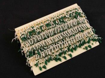 Green color bead work  Jhalar Lace JHCL0001A