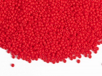 (MRBD0007K) 2 MM Red Color Round Shape Marble/Seed Beads (Jayco Moti)
