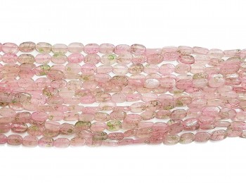 Light Pink Color Printed Marble Beads