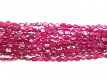 Dark Pink Color Marble Beads