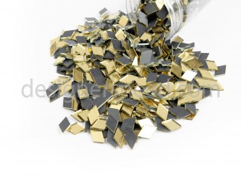 MRR0007 Golden Color Diamond Shape Mirror