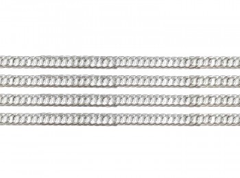 Silver Color Aluminium Light Weight Metal Chain - 7mm