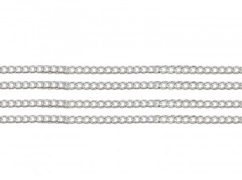 Silver Color Metal Aluminium Light Weight Chain - 4mm
