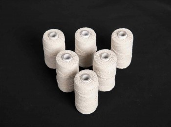 Bleach White Color Twisted Piping Macrame Cotton Dori/Cord Thread