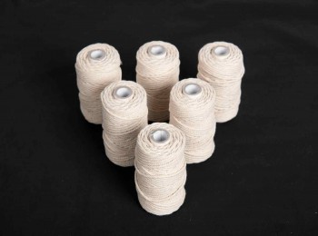 Bleach White Color Twisted Piping Macrame Cotton Dori/Cord Thread