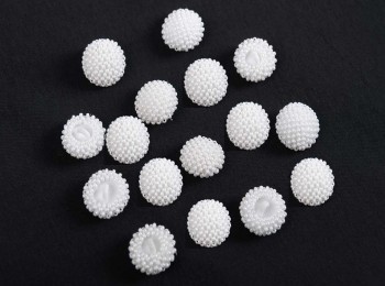 Milky White Pearl Buttons Round Shape Light Weight Buttons