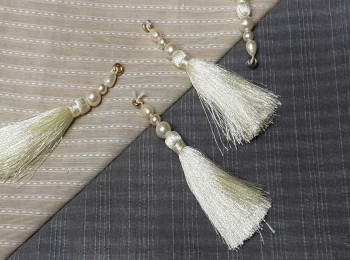 Off-White Color Tassels - Pack of 4