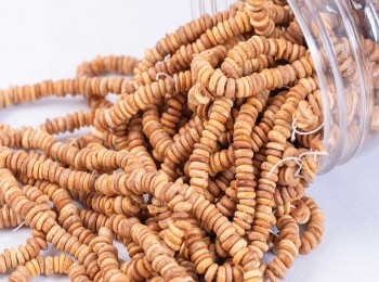 WBD0011 Light Brown Color Round Shape Wooden Beads