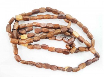 Brown Color Flat Wooden Beads