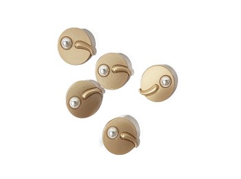 Mate Color Metal Round Buttons with Pearl