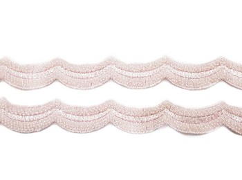 Light Pink Color Beads Work Western/Fancy cutwork Lace
