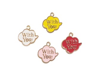 'With You' Assorted Charms/Pendants for bags, keychains, craft items etc.